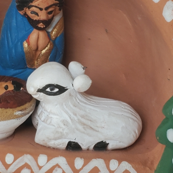 Peruvian Clay Nativity Handmade Christmas Creche from Peru Vintage Collectible - Picture 10 of 15